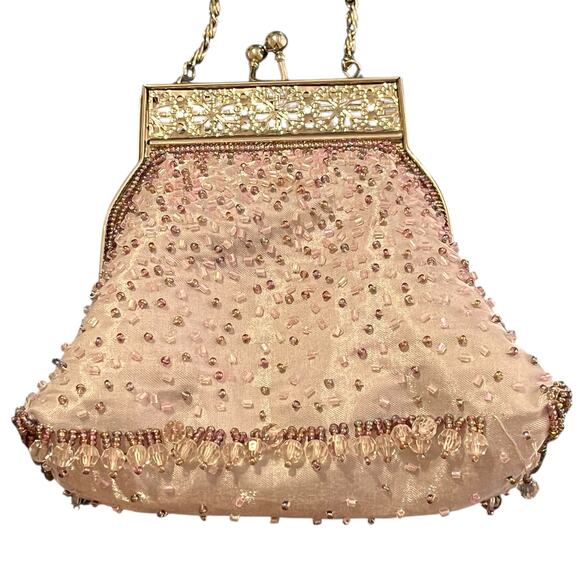 Vintage Cache Beaded Mini Evening Bag Silver - Picture 6 of 6